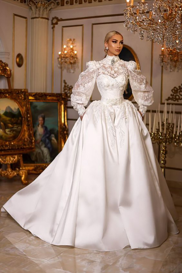 صور فساتين زفاف عصرية لعروس مبهرة بجمالها